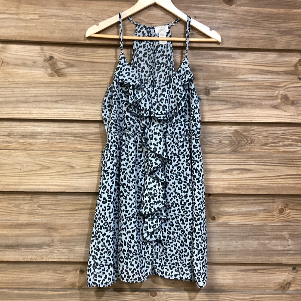 Leopard Ruffle Dress - Picture 1 of 5